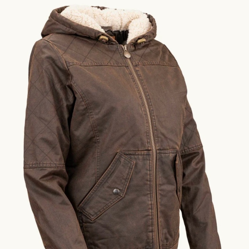 OUTBACK TRADING CO WOMEN’S HEIDI CANYONLAND JACKET SIZE LARGE IN BROWN - Picture 3 of 14